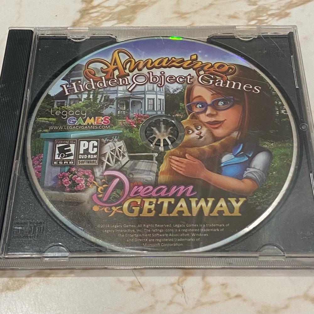 Amazing Hidden Object Games: Dream Getaway PC CD DOM 2014 Legacy Games Windows